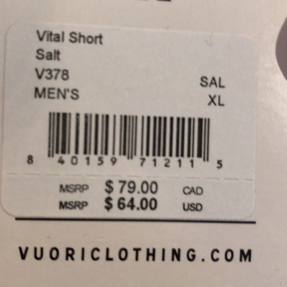 NWT ⛰ Vuori | Vital Short - Salt - Picture 12 of 12